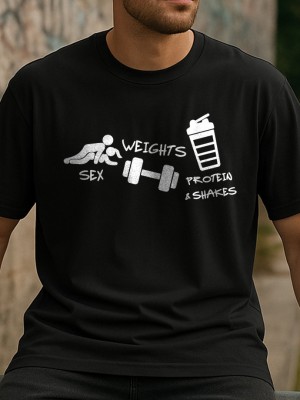 SEX WEIGHTS PROTEIN тениска SEX WEIGHTS PROTEIN тениска