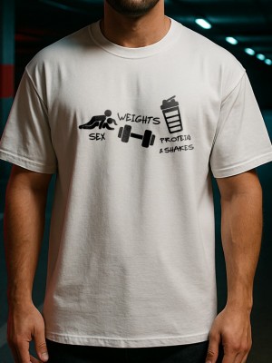 SEX WEIGHTS PROTEIN тениска SEX WEIGHTS PROTEIN тениска