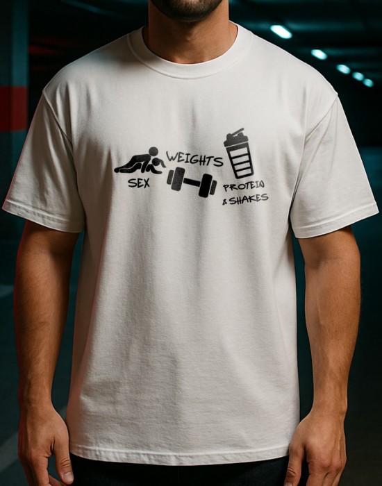 SEX WEIGHTS PROTEIN тениска