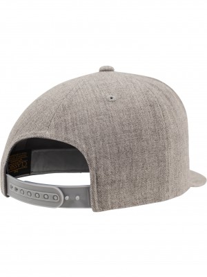 Шапка с козирка в сиво Classic Snapback 