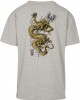 Мъжка тениска в сив цвят Wu Wear Dragon