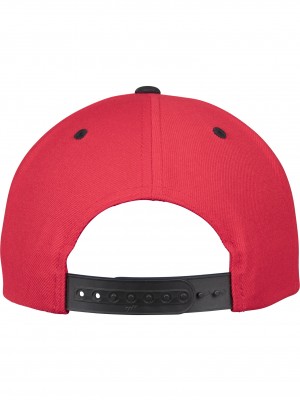Шапка с козирка в червено Classic Snapback 2-Tone 