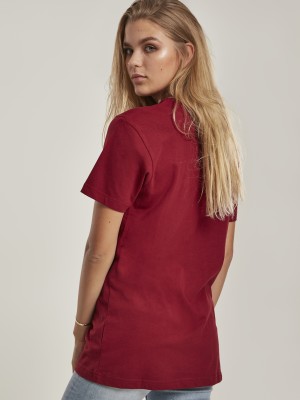 Дамска тениска Mister Tee Moth в цвят бордо