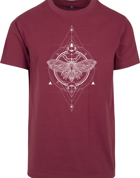 Дамска тениска Mister Tee Moth в цвят бордо