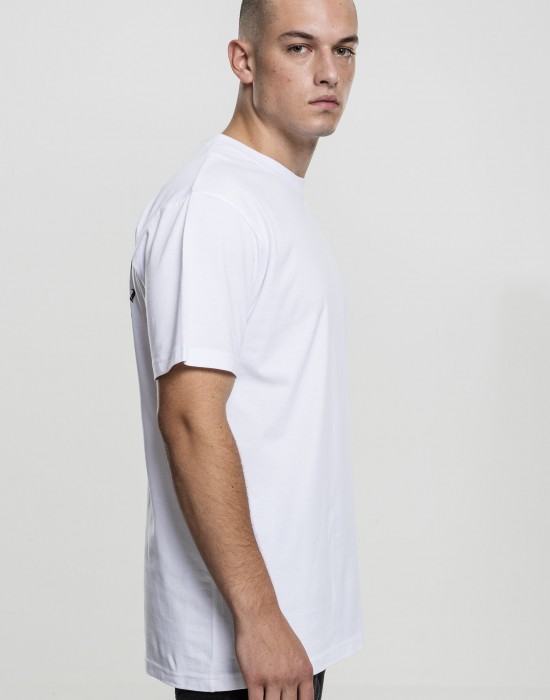 Бяла мъжка тениска Mister Tee LA