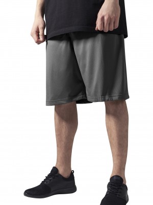  Мъжки къси панталони в сиво Urban Classics Bball 