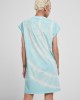 Дамска рокля в светлосин цвят Urban Classics Ladies Tie Dye Dress aquablue 