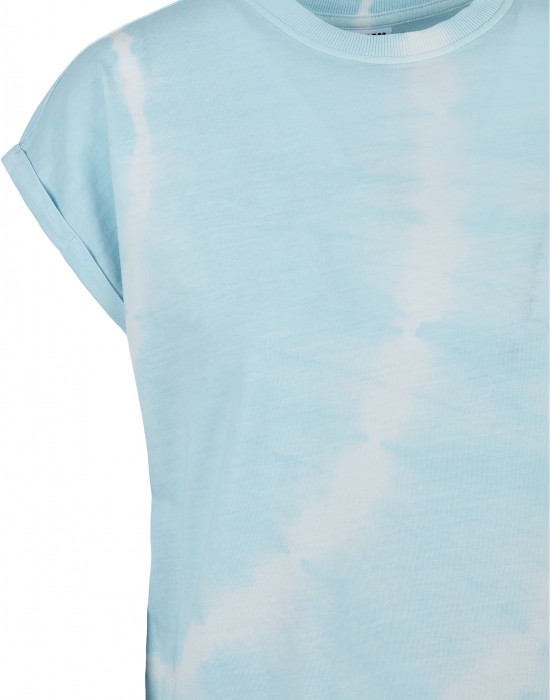 Дамска рокля в светлосин цвят Urban Classics Ladies Tie Dye Dress aquablue 