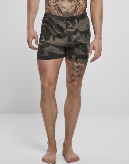 Боксерки в тъмен камуфлажен цвят Brandit Boxershorts darkcamo 