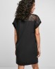 Дамска рокля в черен цвят Urban Classics Lace Tee 