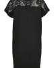 Дамска рокля в черен цвят Urban Classics Lace Tee 
