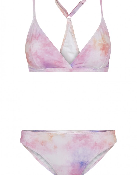 Бански костюм от две части Urban Classics Tie Dye Triangle 