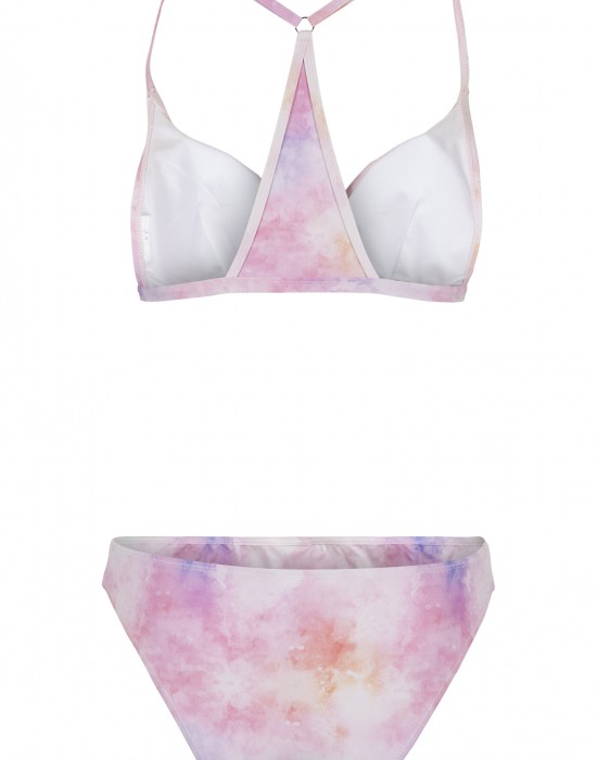 Бански костюм от две части Urban Classics Tie Dye Triangle 