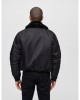 Авиаторско мъжко яке в черен цвят Brandit MA2 Jacket Fur Collar 