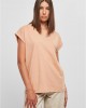 Дамска тениска в цвят праскова Urban Classics Ladies Shoulder Tee