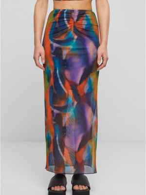 Дамска многоцветна пола Urban Classics Ladies AOP Mesh Tube Skirt