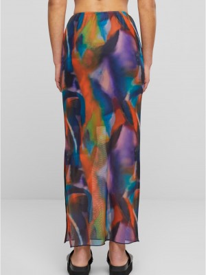 Дамска многоцветна пола Urban Classics Ladies AOP Mesh Tube Skirt