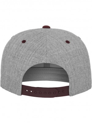 Шапка с козирка в сиво Classic Snapback 2-Tone