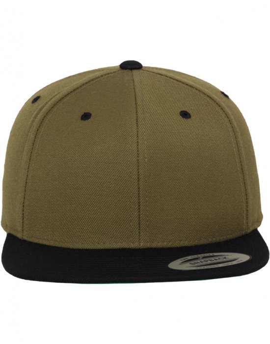 Шапка с козирка в цвят маслина Classic Snapback 2-Tone, Urban Classics, Шапки с козирка - Complex.bg