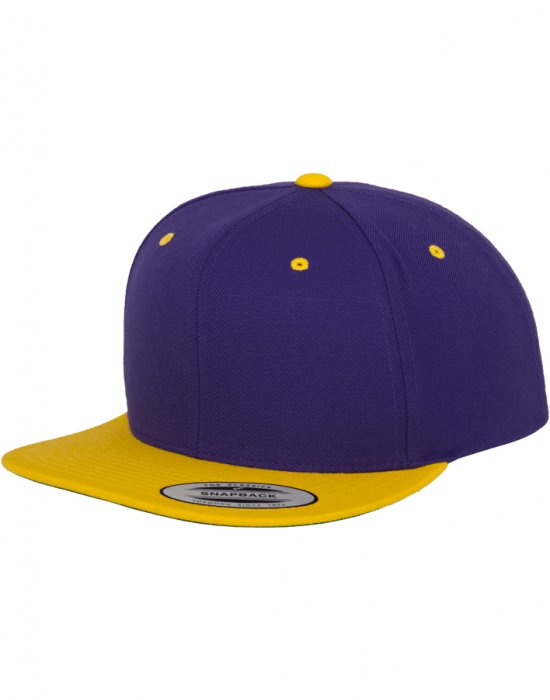 Шапка с козирка в лилаво Classic Snapback 2-Tone, Urban Classics, Шапки с козирка - Complex.bg