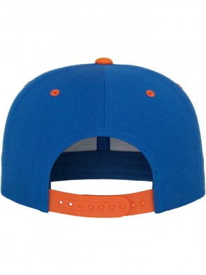 Шапка с козирка в синьо Classic Snapback 2-Tone 