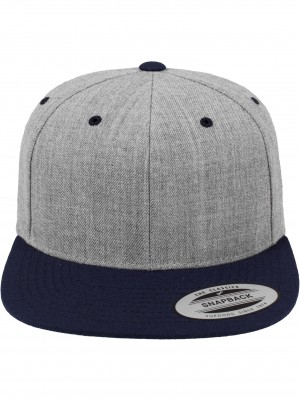 Шапка с козирка в светлосиво Classic Snapback 2-Tone 