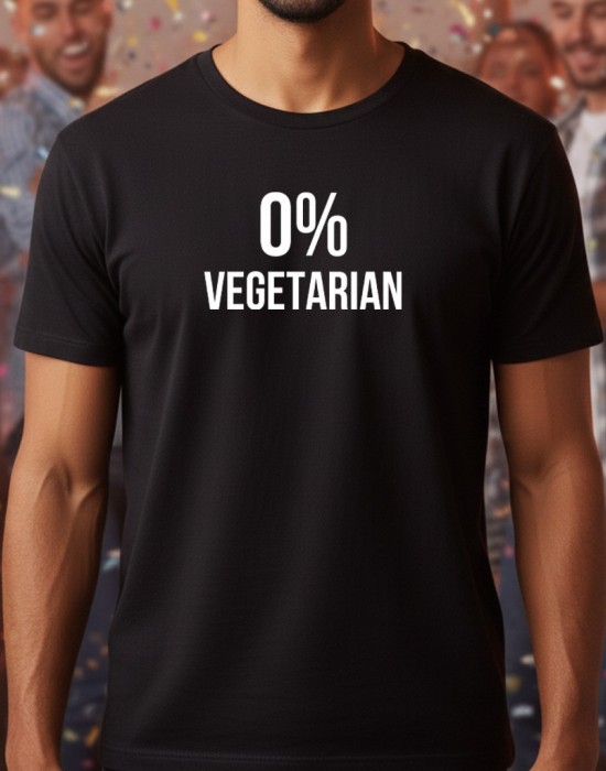 0% Vegetarian тениска