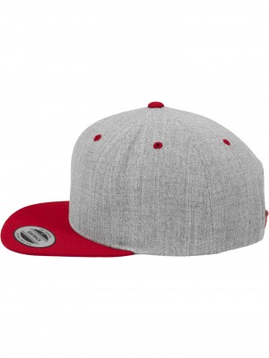 Шапка с козирка в сиво Classic Snapback 2-Tone 