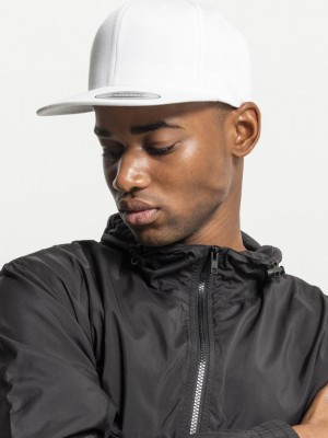 Шапка с козирка в бяло Organic Cotton Snapback