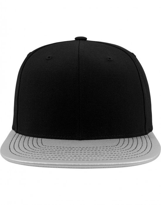 Шапка с козирка в черно Metallic Visor Snapback, Urban Classics, Шапки с козирка - Complex.bg