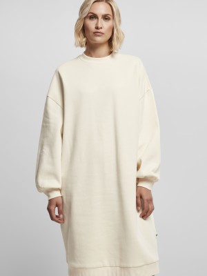 Дамска рокля в пясъчен цвят от органичен памук Urban Classics