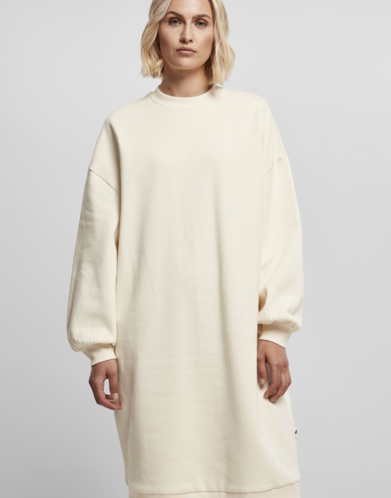 Дамска рокля в пясъчен цвят от органичен памук Urban Classics