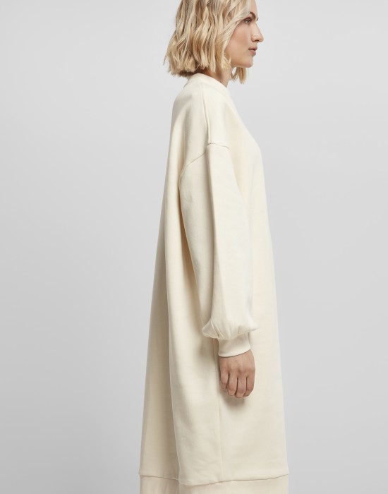 Дамска рокля в пясъчен цвят от органичен памук Urban Classics