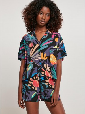 Дамска риза в цветен принт Ladies Shirt blackfruity Дамска риза в цветен принт Ladies Shirt blackfruity