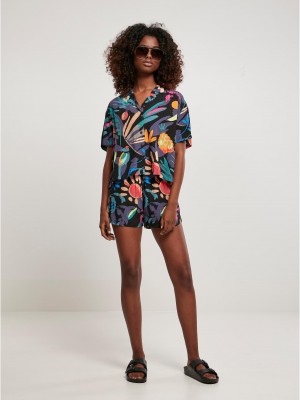 Дамска риза в цветен принт Ladies Shirt blackfruity Дамска риза в цветен принт Ladies Shirt blackfruity