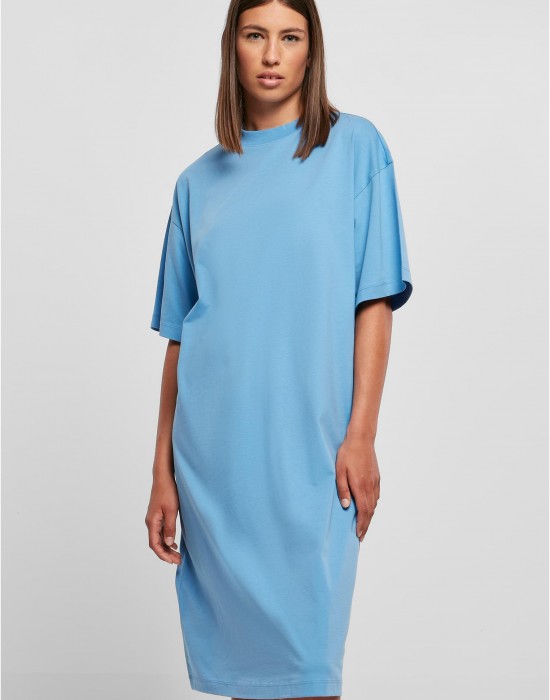 Дамска широка рокля в светлосин цвят Urban Classics Oversized Dress