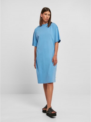 Дамска широка рокля в светлосин цвят Urban Classics Oversized Dress