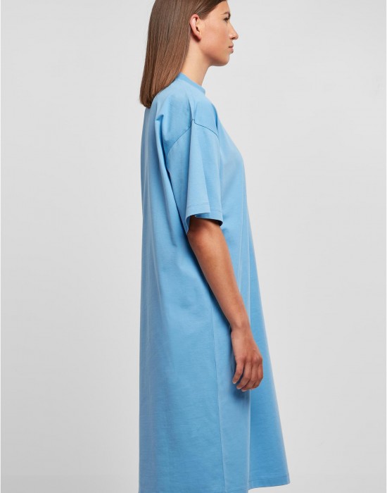 Дамска широка рокля в светлосин цвят Urban Classics Oversized Dress