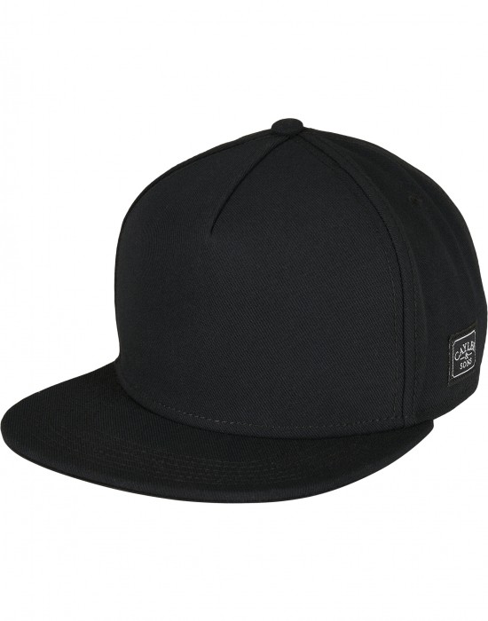 C&S Plain Snapback Cap black one size