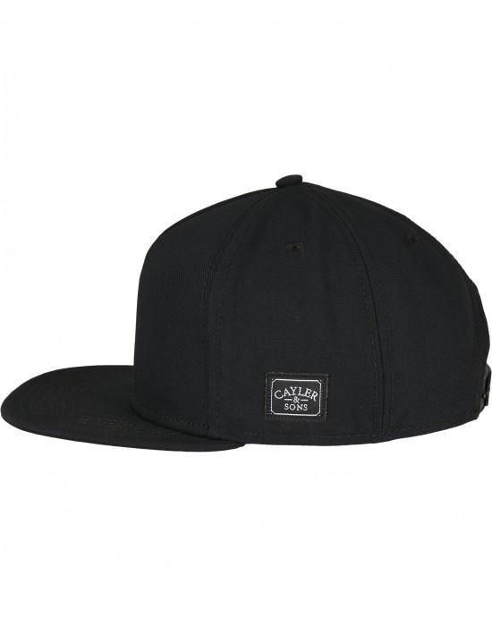 C&S Plain Snapback Cap black one size