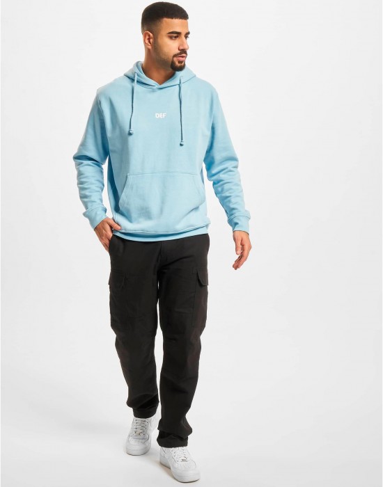 Суичър DEF Oversized Hoody light blue XL
