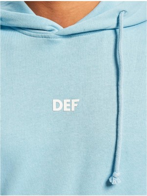 Суичър DEF Oversized Hoody light blue XL