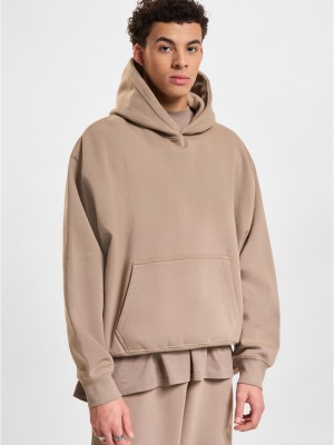 Суичър DEF Hoody brown washed01 XL