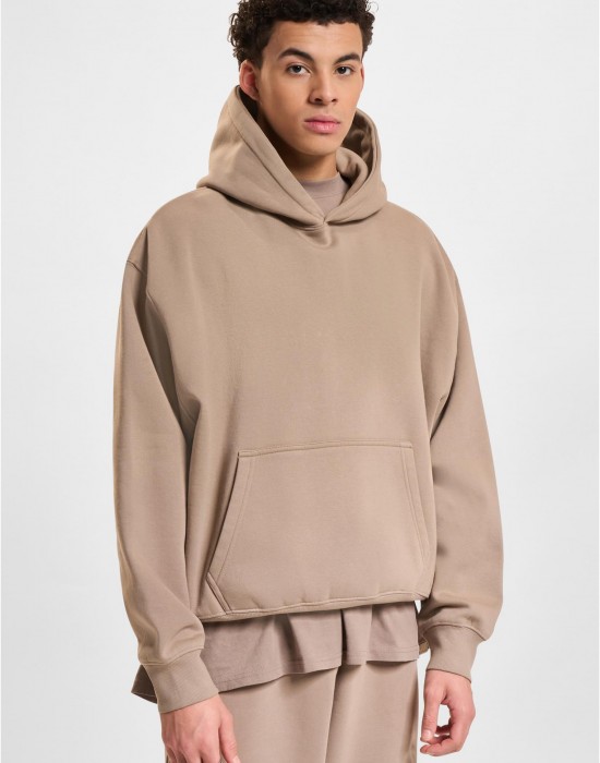 Суичър DEF Hoody brown washed01 XL