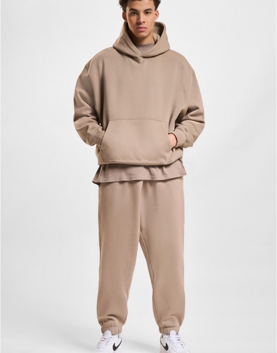 Суичър DEF Hoody brown washed01 XL