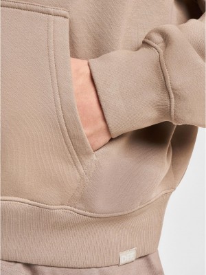 Суичър DEF Hoody brown washed01 XL