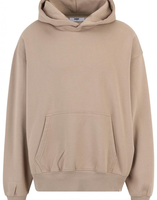 Суичър DEF Hoody brown washed01 XL