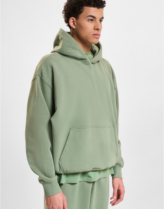 Суичър DEF Hoody green washed XL