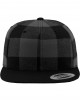 Шапка с козирка в черно и сиво Checked Flanell Snapback, Urban Classics, Шапки с козирка - Complex.bg