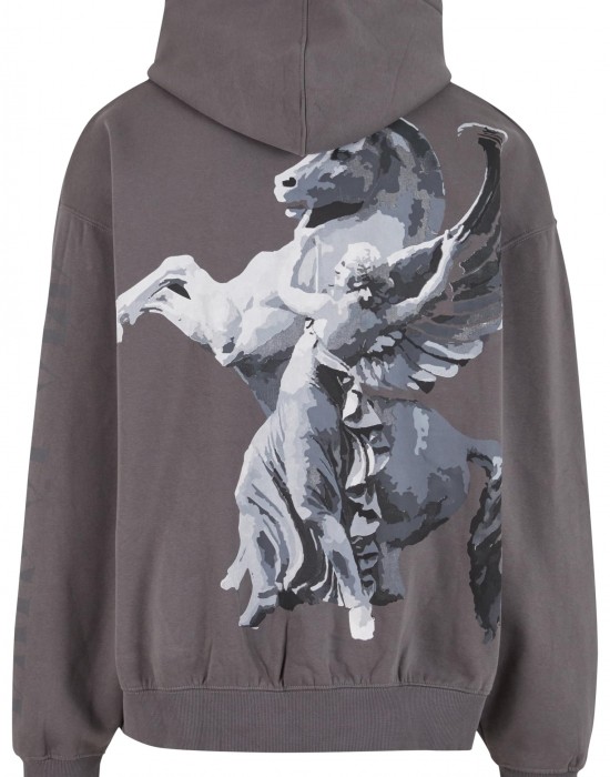 Суичър DEF Horse Hoodie anthracite washed XXL